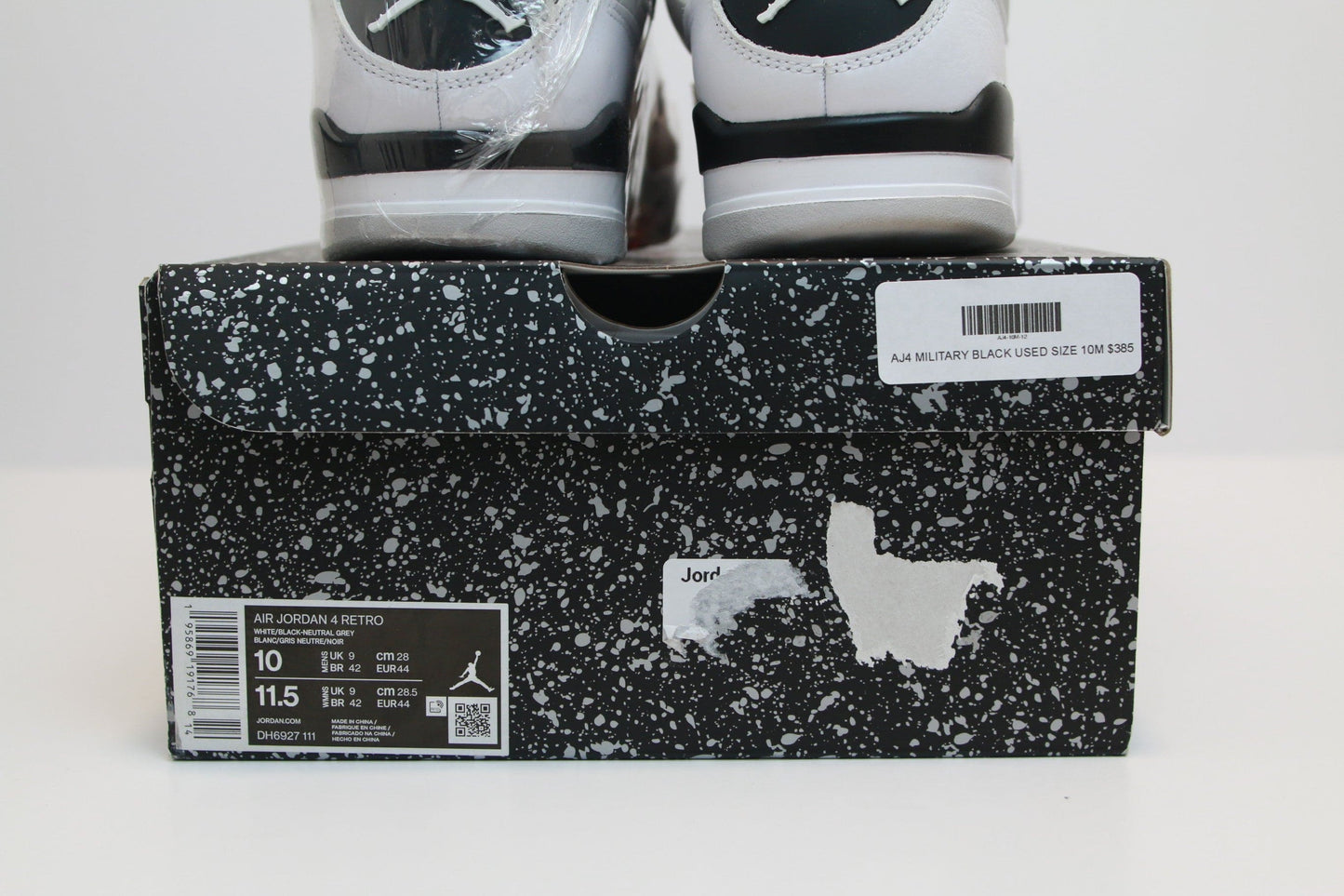 AJ4 MILITARY BLACK USED SIZE 10M