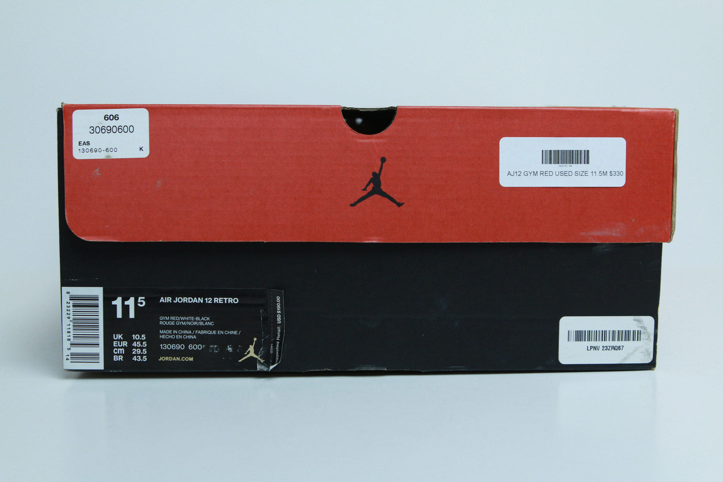 AJ12 GYM RED USED SIZE 11.5M